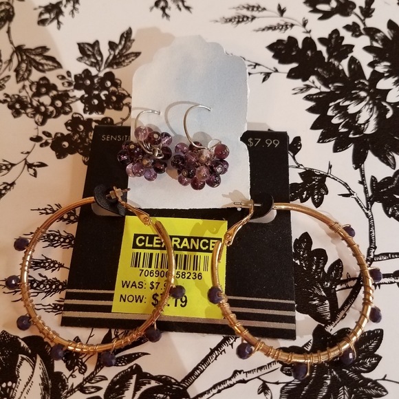 Kmart Jewelry - Purple earring pack jp29
